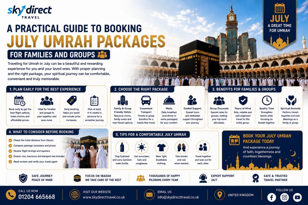 A Practical Guide to Booking July Umrah Packages for Families and Groups