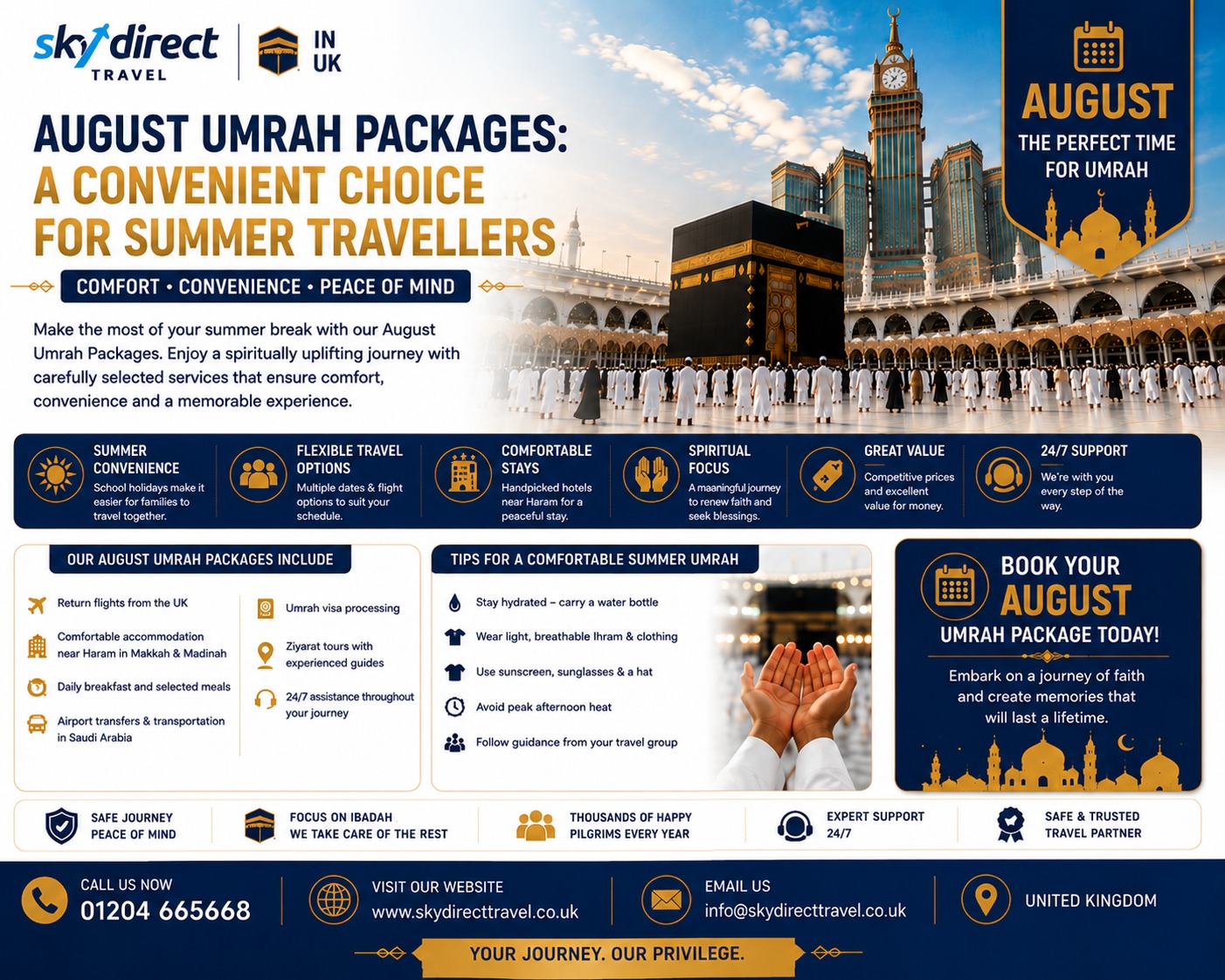 August Umrah Packages: A Convenient Choice for Summer Travellers