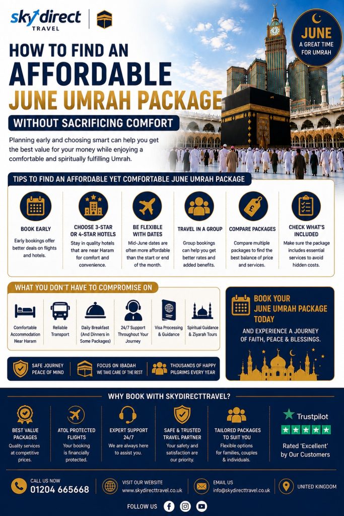 How to Find an Affordable June Umrah Package Without Sacrificing Comfort