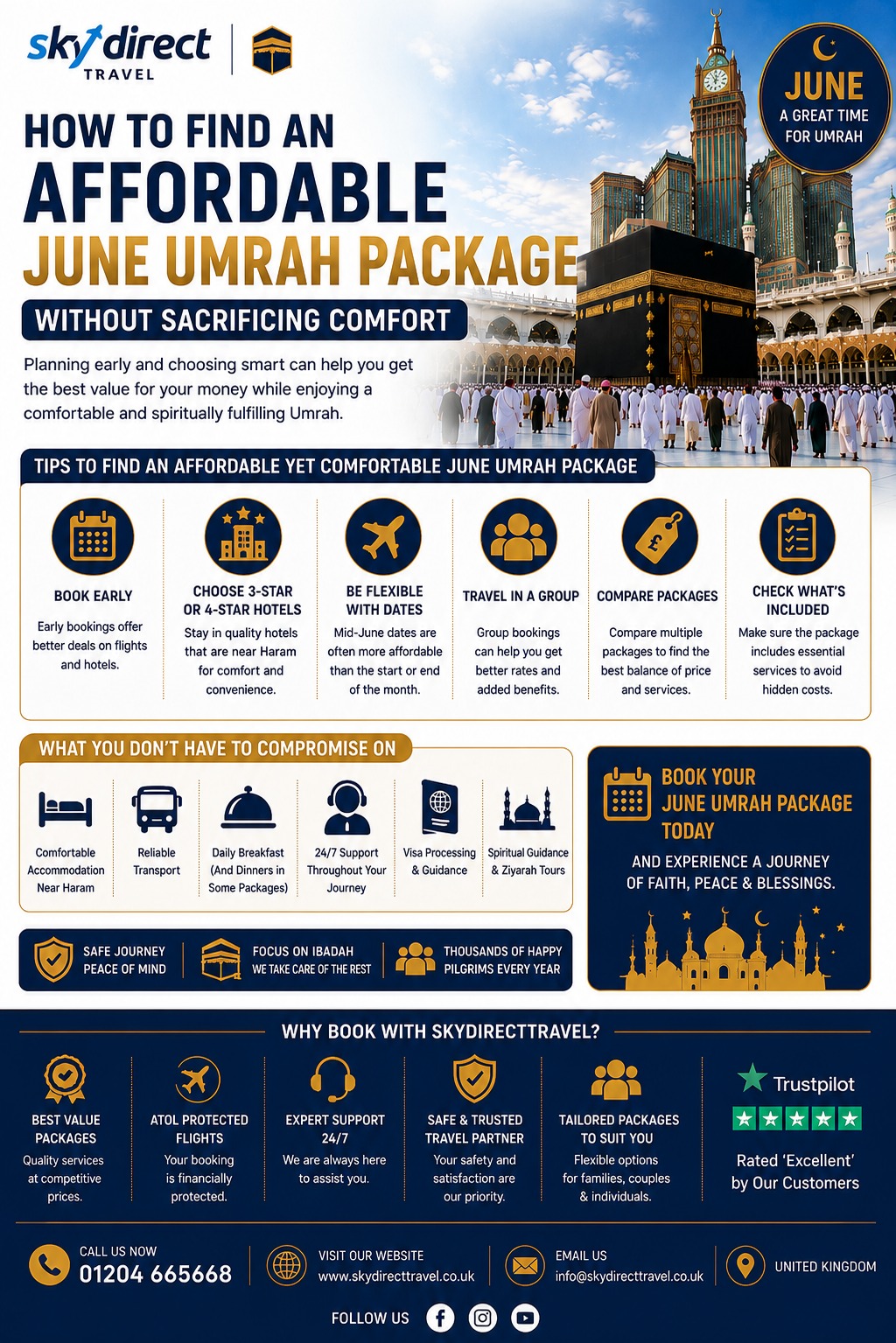 How to Find an Affordable June Umrah Package Without Sacrificing Comfort