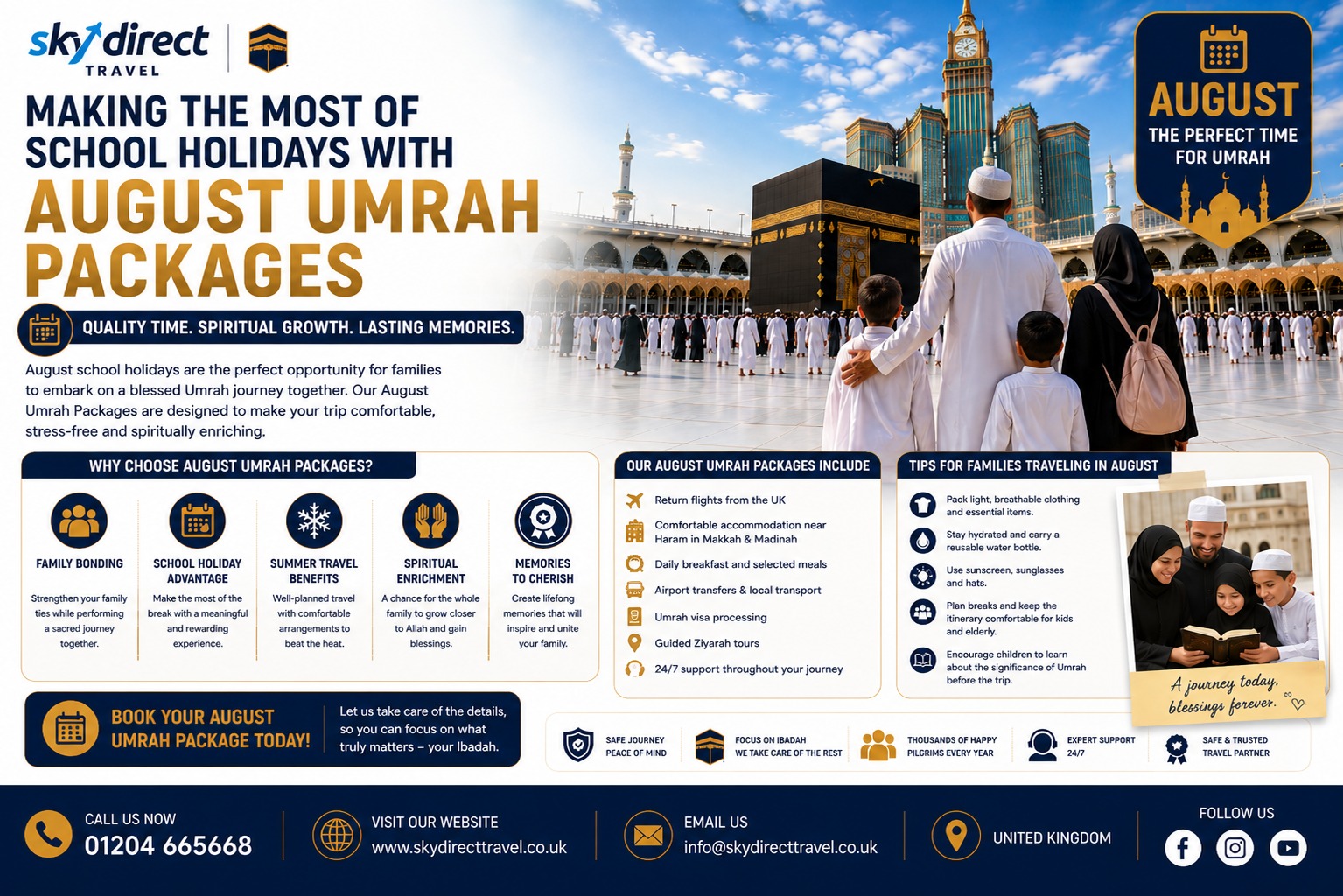Making the Most of School Holidays with August Umrah Packages
