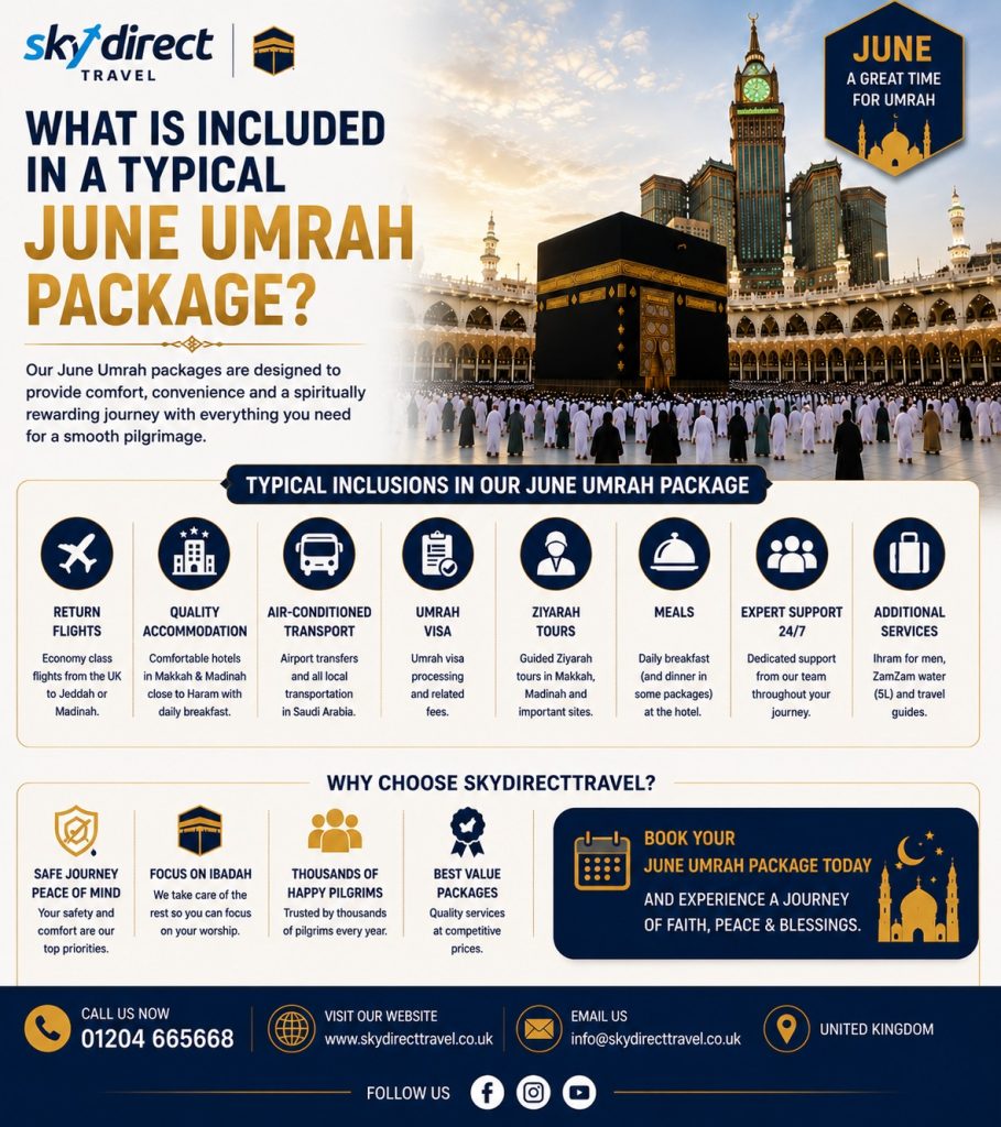 What Is Included in a Typical June Umrah Package?