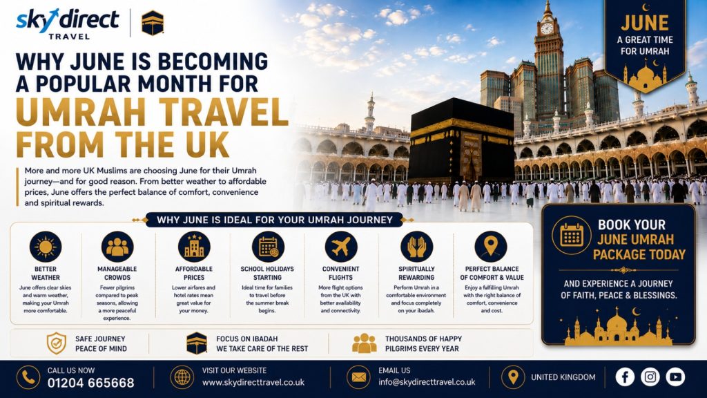 Why June Is Becoming a Popular Month for Umrah Travel from the UK