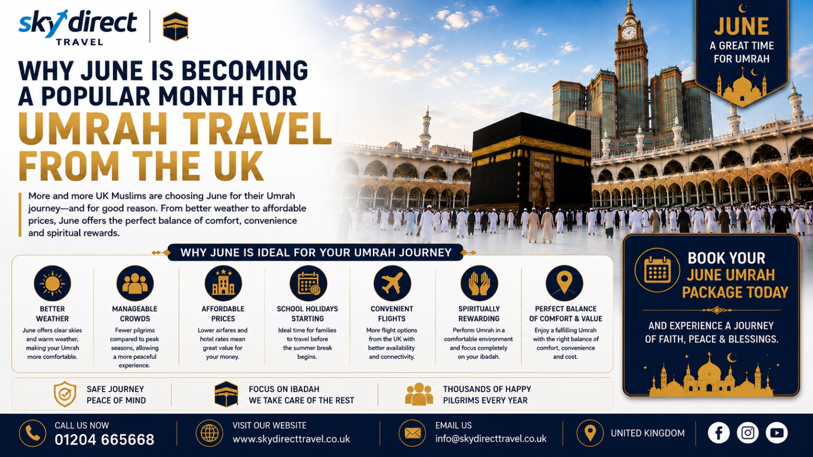 Why June Is Becoming a Popular Month for Umrah Travel from the UK